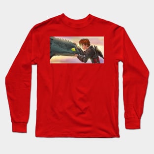 Hiccup and Toothless Goodbye Long Sleeve T-Shirt